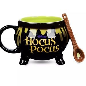 Hocus Pocus Color Changing Cauldron Mug w/ Spoon Sculptural 18 oz Mug Disney NEW